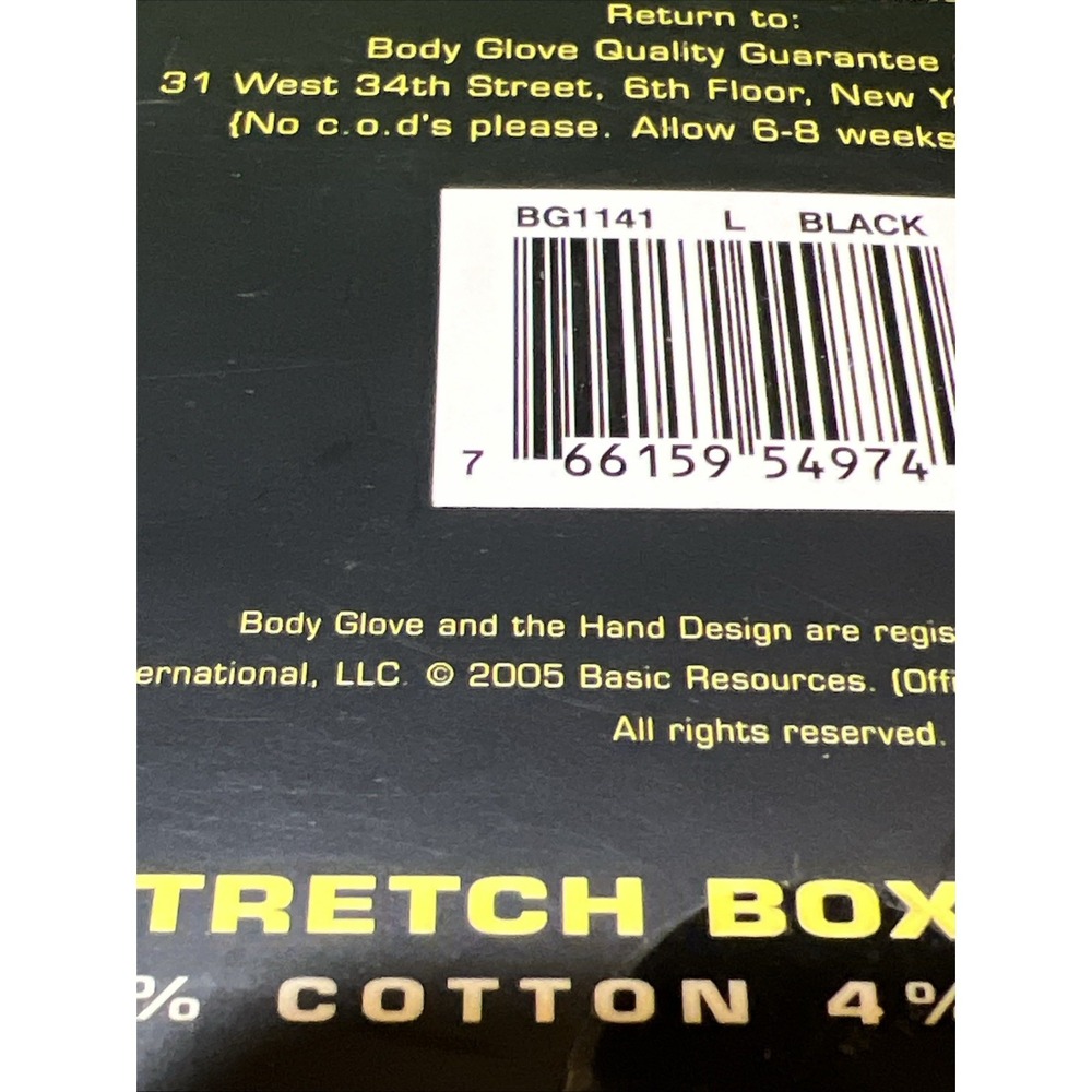 Body Glove 2 Stretch Boxer Briefs Size L Black 96%‎ Cotton - Picture 7 of 8